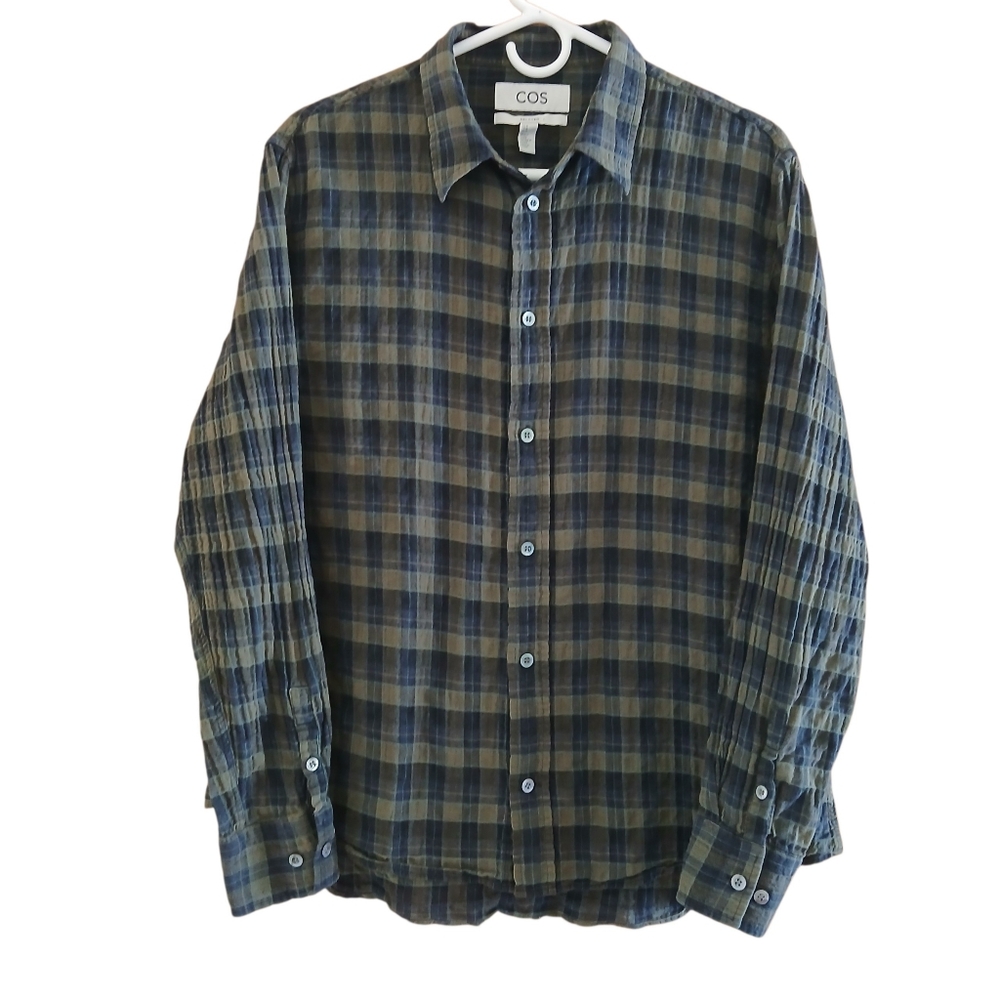 COS Plaid Casual Shirt M
